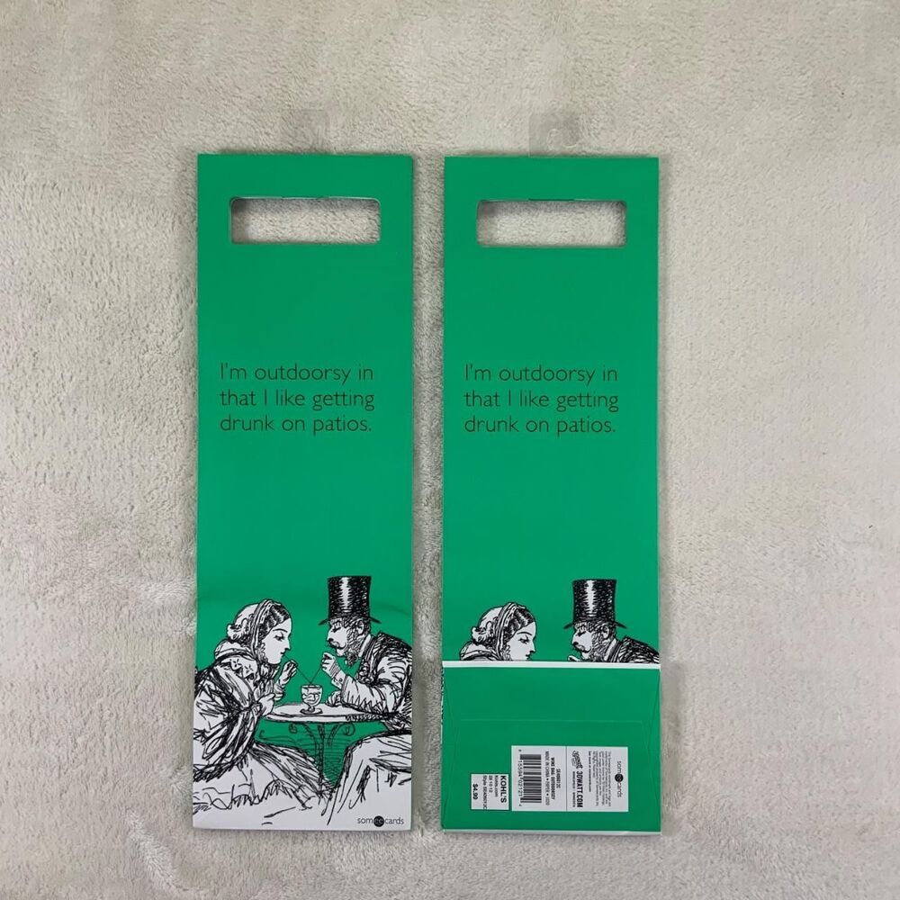 Funny bottle gift bag